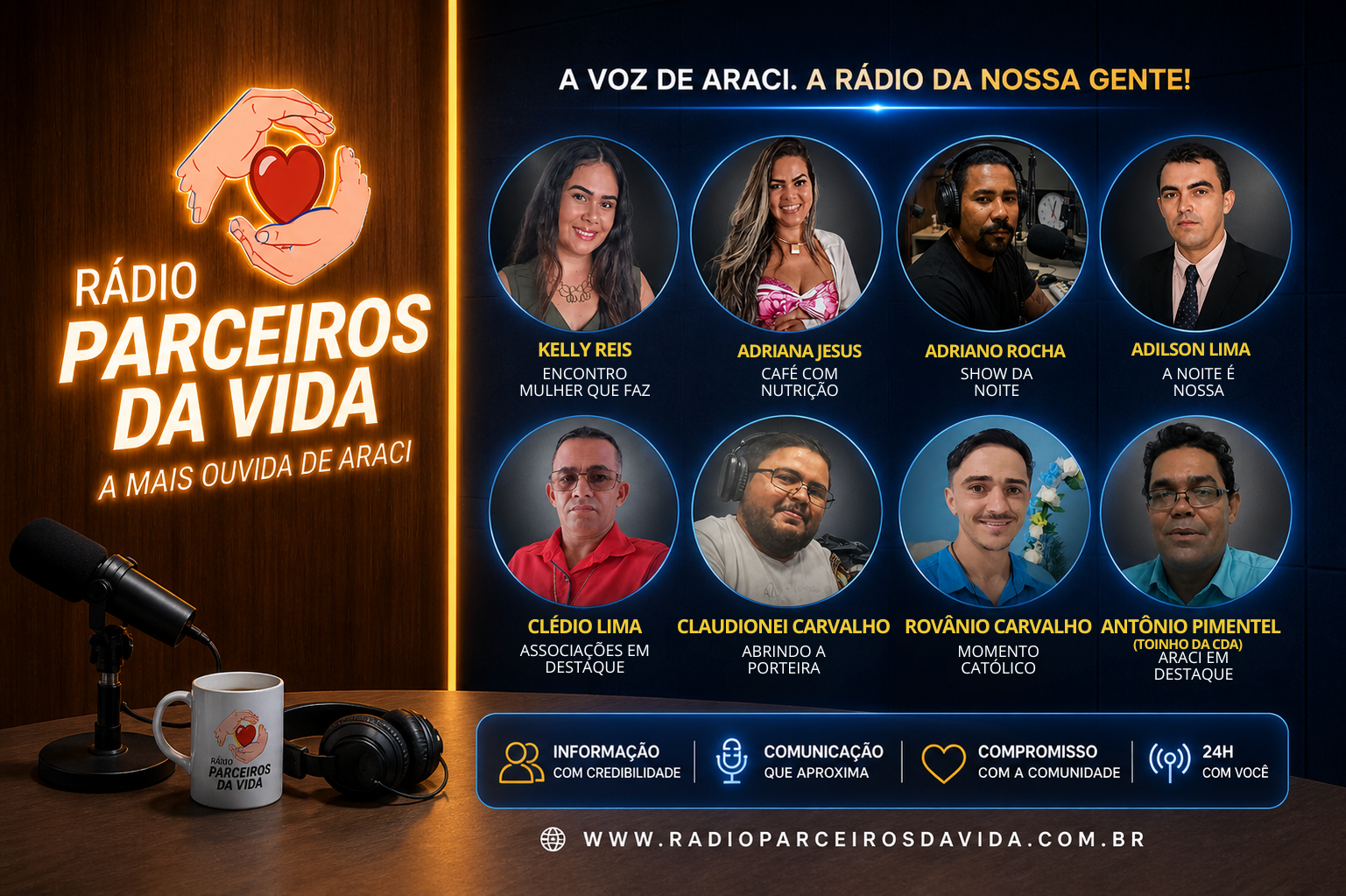 Rádio Parceiros da Vida amplia audiência e fortalece comunicação comunitária em Araci